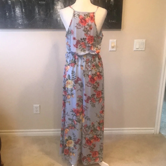 NWOT SCOBE Spring Summer Floral Maxi Halter Dress Size L - Picture 5 of 14